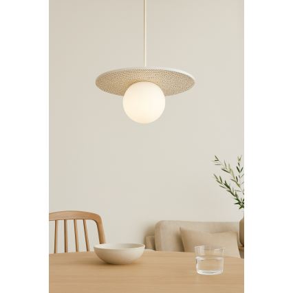 Argon 8949 - Pendel med kabelophæng BOLL 1xG9/6W/230V hvid