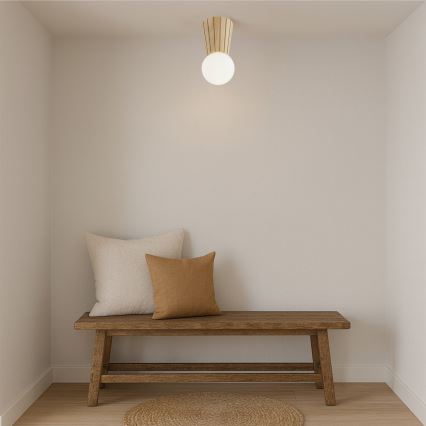 Argon 8973 - Badeværelsesloftlampe VOLANTE 1xG9/6W/230V IP44 Ø 12 cm beige