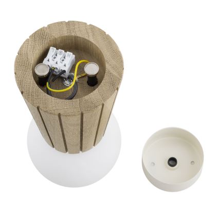 Argon 8973 - Badeværelsesloftlampe VOLANTE 1xG9/6W/230V IP44 Ø 12 cm beige