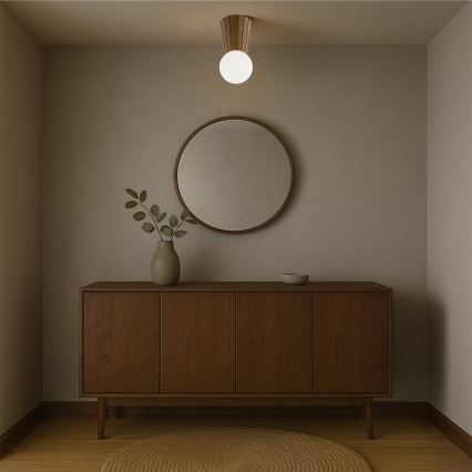 Argon 8974 - Badeværelsesloftlampe VOLANTE 1xG9/6W/230V IP44 Ø 12 cm brun