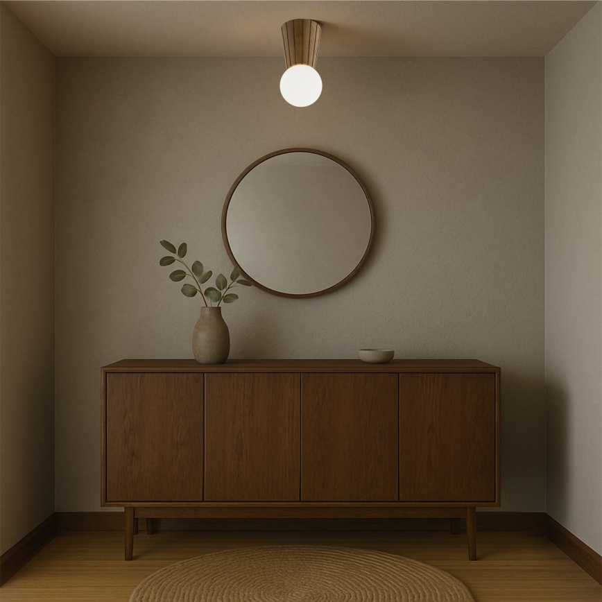 Argon 8974 - Badeværelsesloftlampe VOLANTE 1xG9/6W/230V IP44 Ø 12 cm brun