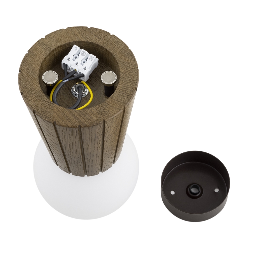 Argon 8974 - Badeværelsesloftlampe VOLANTE 1xG9/6W/230V IP44 Ø 12 cm brun