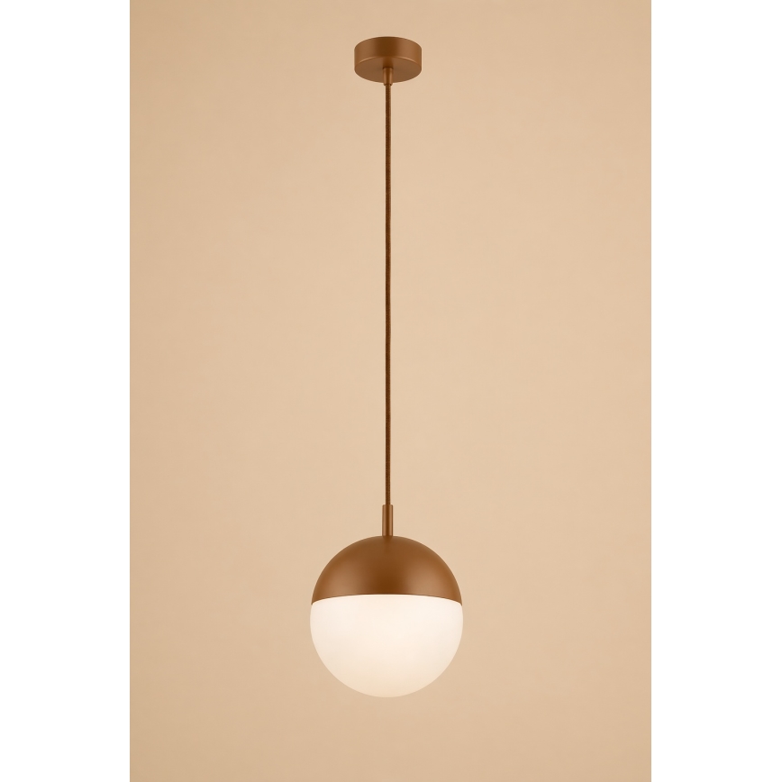 Argon 8998 - Udendørs pendel på kabel LIV 1xE27/15W/230V IP44 brun