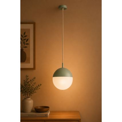 Argon 8999 - Udendørs pendel på kabel LIV 1xE27/15W/230V IP44 grøn