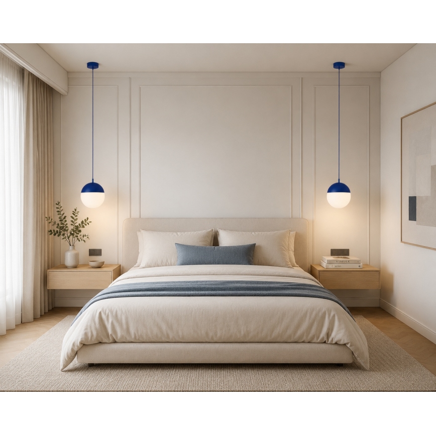 Argon 9000 - Udendørs pendel på ledning LIV 1xE27/15W/230V IP44 blå