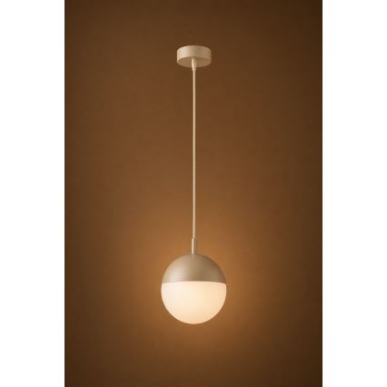 Argon 9001 - Udendørs pendel med wireophæng LIV 1xE27/15W/230V IP44 beige