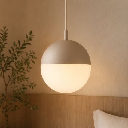 Argon 9001 - Udendørs pendel med wireophæng LIV 1xE27/15W/230V IP44 beige