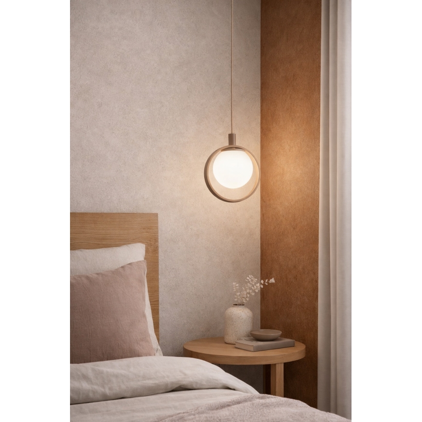 Argon 9003 - Lysekrone SATUROS med wireophæng 1xG9/6W/230V