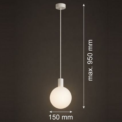 Argon 9004 - Udendørs pendel på kabel ORE 1xG9/6W/230V IP44 hvid