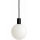 Argon 9005 - Udendørs pendel på kabel ORE 1xG9/6W/230V IP44 sort
