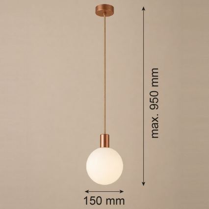 Argon 9006 - Udendørs pendel med wire ORE 1xG9/6W/230V IP44 kobberfarvet