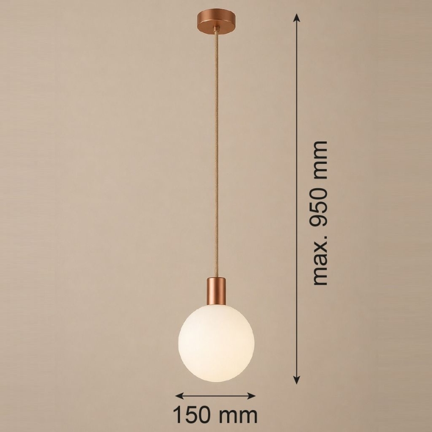 Argon 9006 - Udendørs pendel med wire ORE 1xG9/6W/230V IP44 kobberfarvet