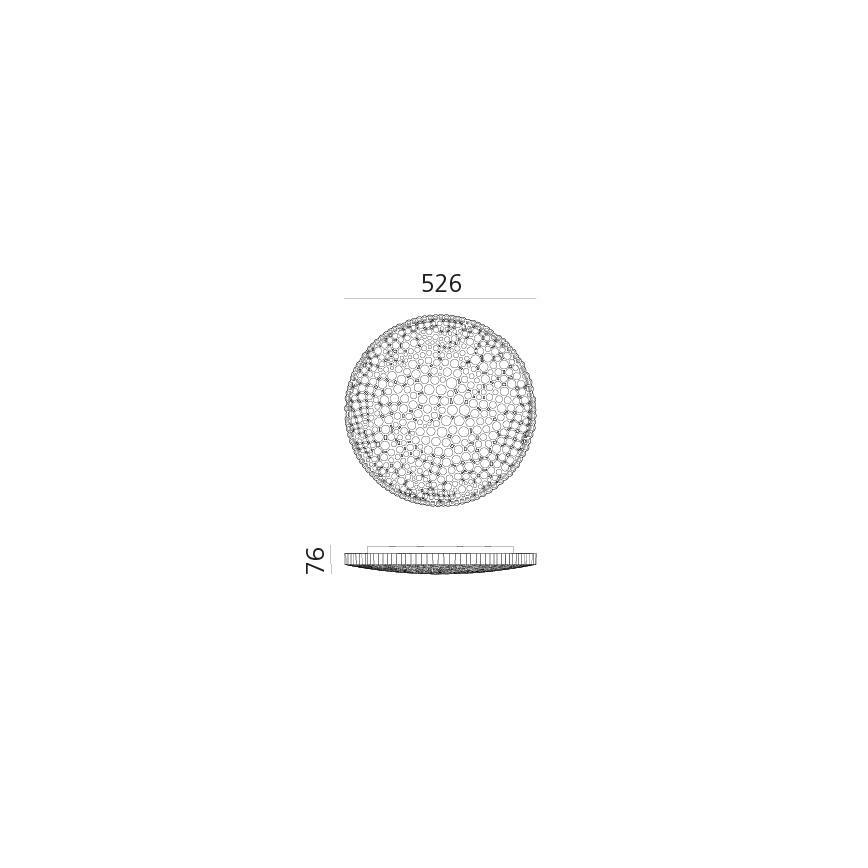 Artemide 0210010APP - LED loftlampe dæmpbar CALIPSO LED/50W/230V 3000K