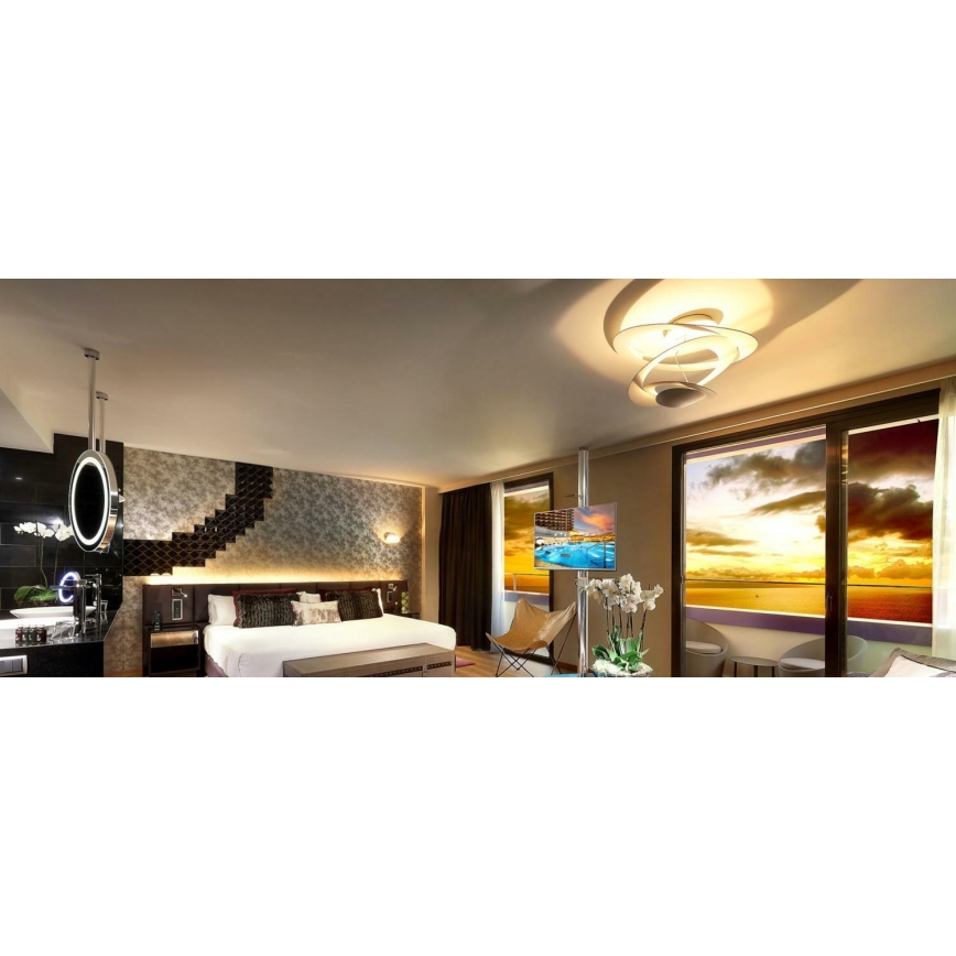 Artemide 1255120A - LED loftlampe dæmpbar PIRCE LED/44W/230V 3000K guldfarvet