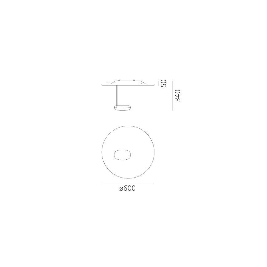 Artemide 1471110A - LED loftlampe dæmpbar DROPLET LED/29W/230V 3000K