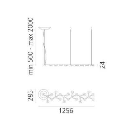 Artemide 1578050APP - LED pendel dæmpbar NET LED/45W/230V 3000K