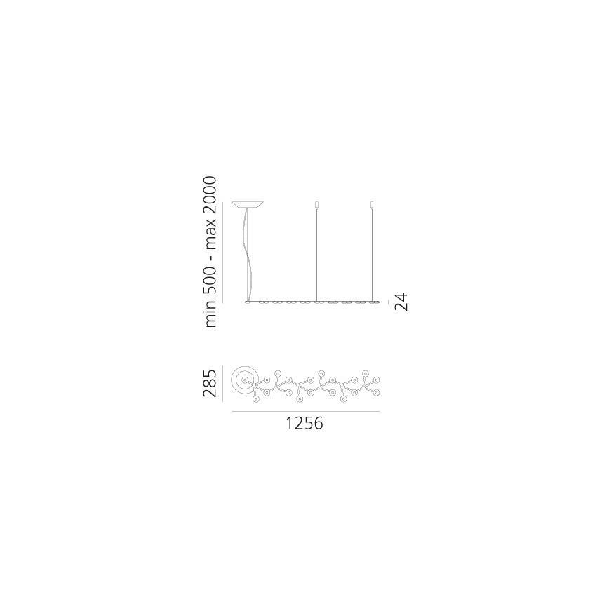 Artemide 1578050APP - LED pendel dæmpbar NET LED/45W/230V 3000K