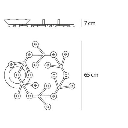 Artemide 1594050APP - LED loftlampe dæmpbar NET LED/43W/230V 3000K