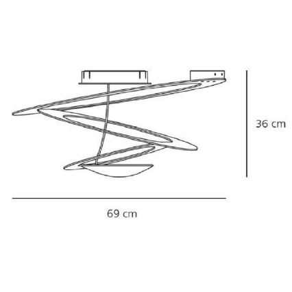 Artemide AR 1247010A - Loftlampe PIRCE MINI 1xR7s/330W/230V