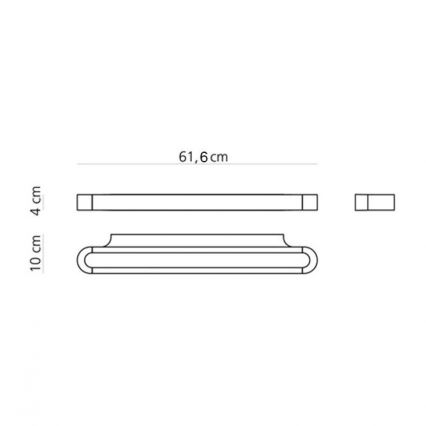 Artemide AR 1913040A - LED væglampe TALO 60 1xLED/25W/230V