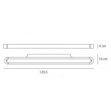 Artemide AR 1917010A - LED væglampe TALO 120 1xLED/51W/230V