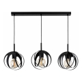 ASANI pendel med kabel 3xE27/15W/230V sort