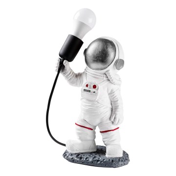 ASTRONAUT Børnelampe 1xE27/40W/230V sølv/hvid