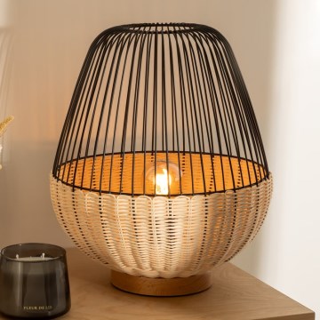 Atmosphera - Bordlampe ANEA 1xE27/40W/230V Rattan