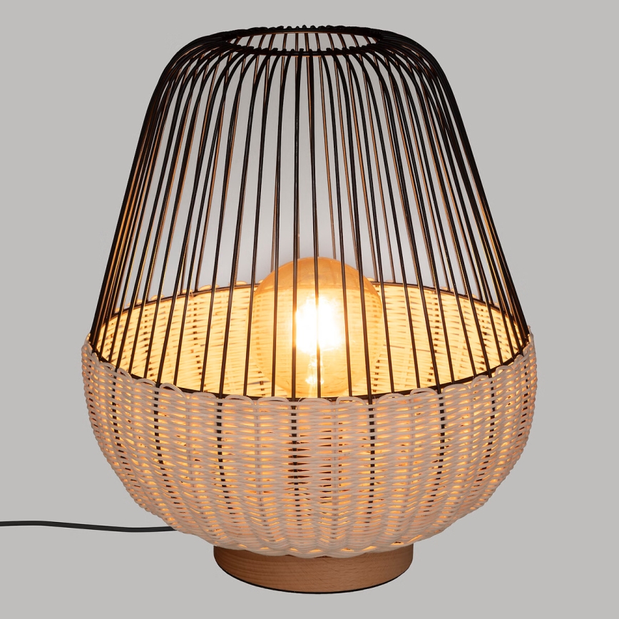 Atmosphera - Bordlampe ANEA 1xE27/40W/230V Rattan