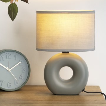 Atmosphera - Bordlampe BARU 1xE14/40W/230V grå