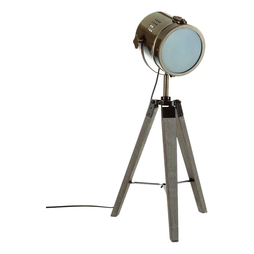 Atmosphera - Bordlampe EBOR 1xE14/25W/230V fyrretræ/messing