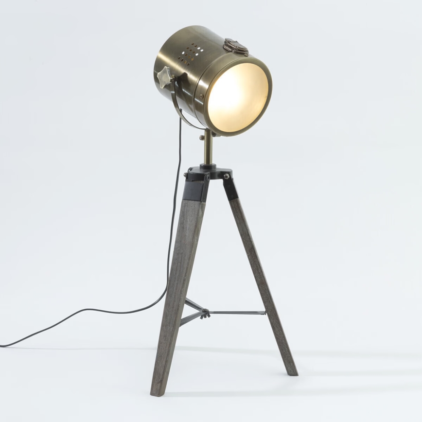Atmosphera - Bordlampe EBOR 1xE14/25W/230V fyrretræ/messing