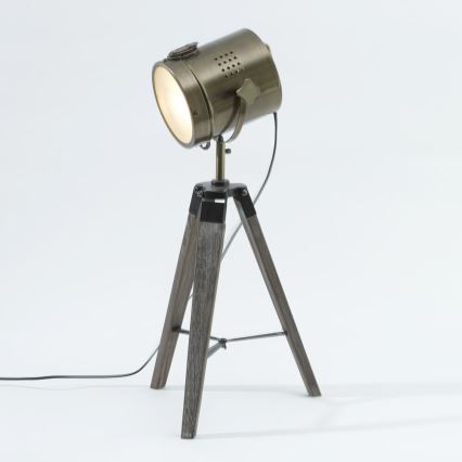 Atmosphera - Bordlampe EBOR 1xE14/25W/230V fyrretræ/messing