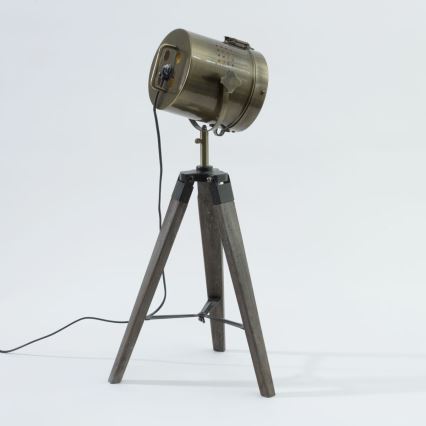 Atmosphera - Bordlampe EBOR 1xE14/25W/230V fyrretræ/messing