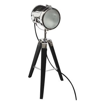 Atmosphera - Bordlampe EBOR 1xE14/25W/230V fyrretræ/skinnende krom