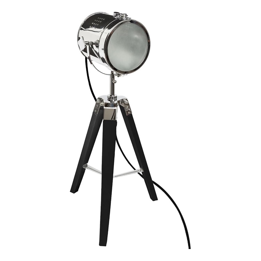 Atmosphera - Bordlampe EBOR 1xE14/25W/230V fyrretræ/skinnende krom