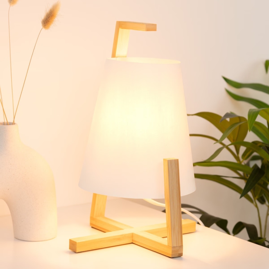 Atmosphera - Bordlampe GONG 1xE14/40W/230V bambus