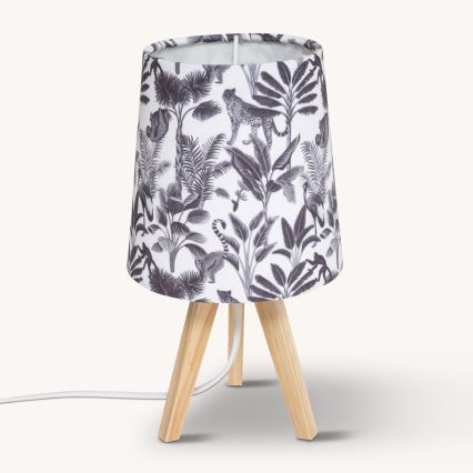 Atmosphera - Bordlampe JUNGLE 1xE14/25W/230V fyrretræ
