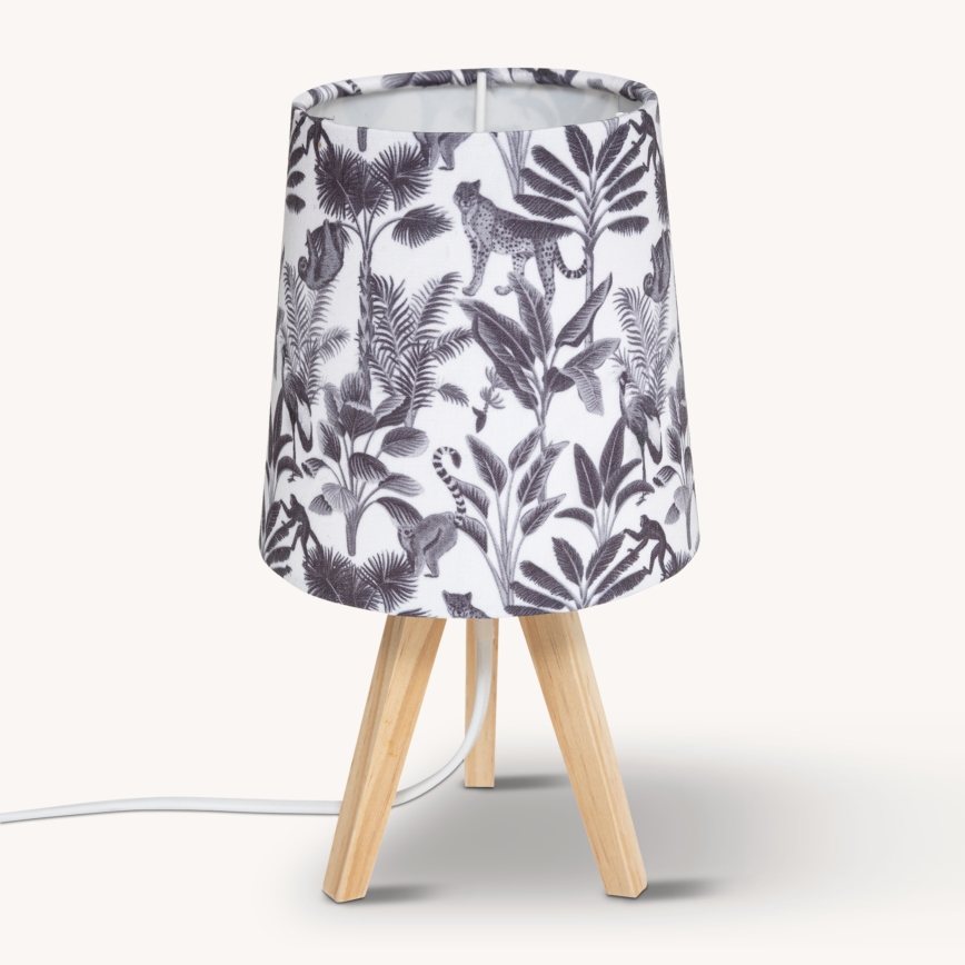 Atmosphera - Bordlampe JUNGLE 1xE14/25W/230V fyrretræ