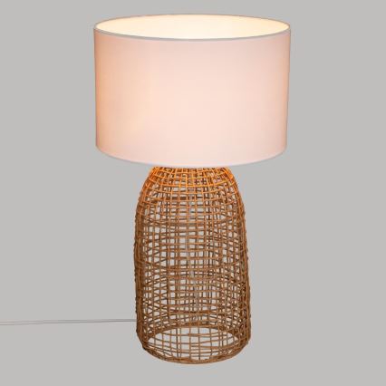 Atmosphera - Bordlampe KARLA 1xE27/25W/230V Rattan