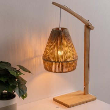 Atmosphera - Bordlampe KARLA 1xE27/40W/230V bambus