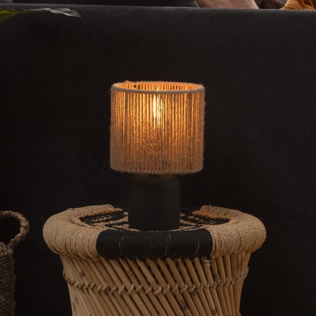Atmosphera - Bordlampe KOBY 1xE14/40W/230V hamp/sort
