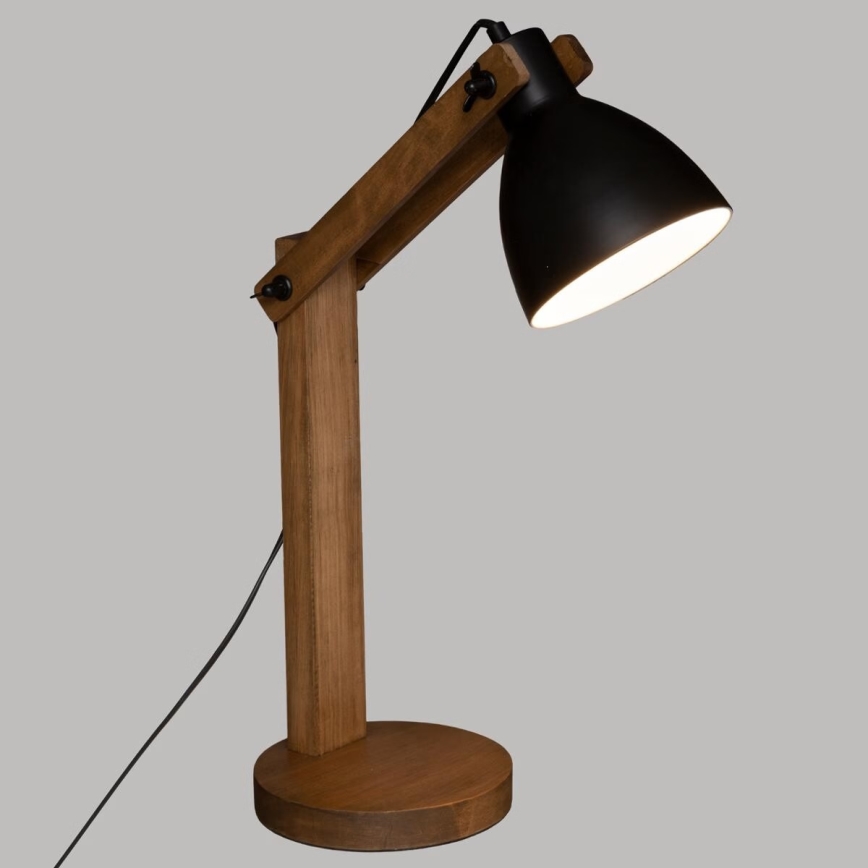 Atmosphera - Bordlampe KUBA 1xE14/25W/230V fyrretræ