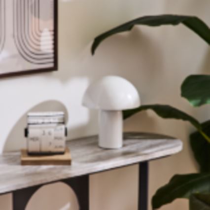Atmosphera - Bordlampe LITO 1xE27/25W/230V hvid