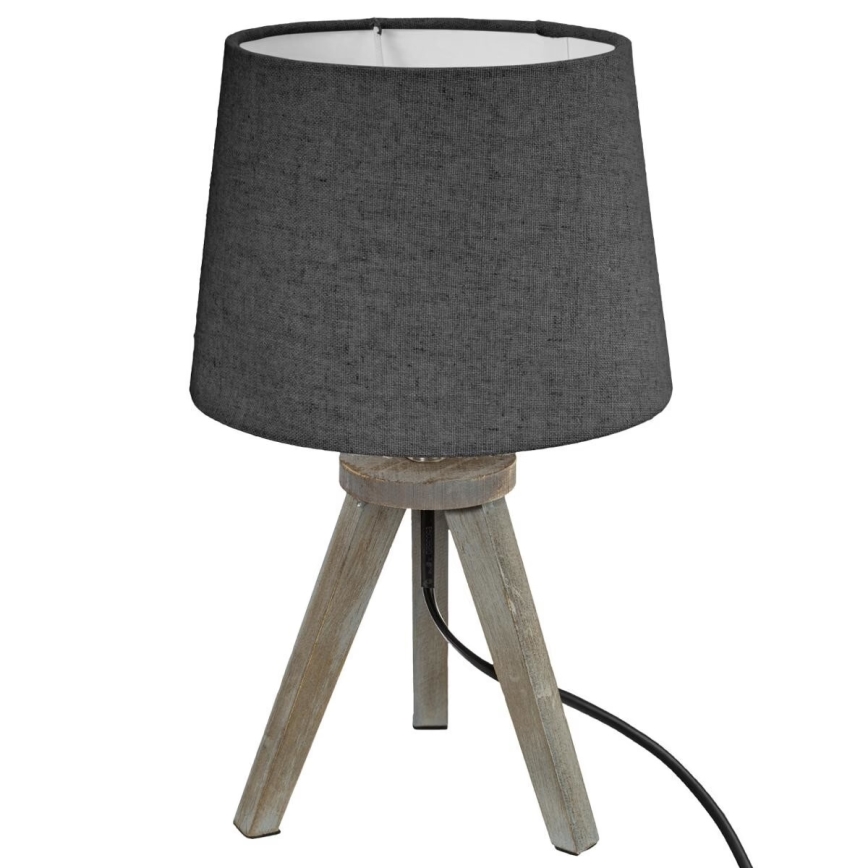 Atmosphera - Bordlampe MINI 1xE14/25W/230V fyrretræ/grå