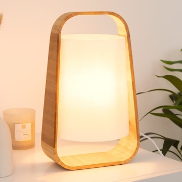 Atmosphera - Bordlampe REX 1xE14/40W/230V bambus