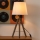Atmosphera - Bordlampe RUNO 1xE27/25W/230V træ/hvid