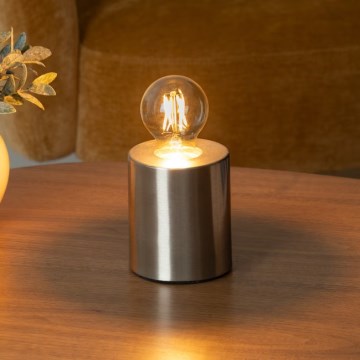 Atmosphera - Bordlampe SABA 1xE27/40W/230V sølvfarvet