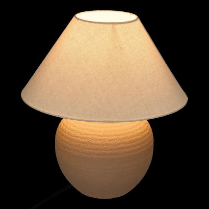 Atmosphera - Bordlampe SEIYA 1xE27/60W/230V brun/beige