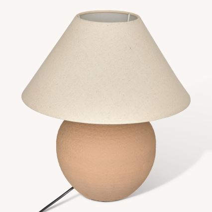 Atmosphera - Bordlampe SEIYA 1xE27/60W/230V brun/beige
